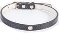 Lakke Bling Sequin Puppy Dog Collar Cat Necklaces Supplies Solid Nylon Durable Walking Running Necklaces Black XS