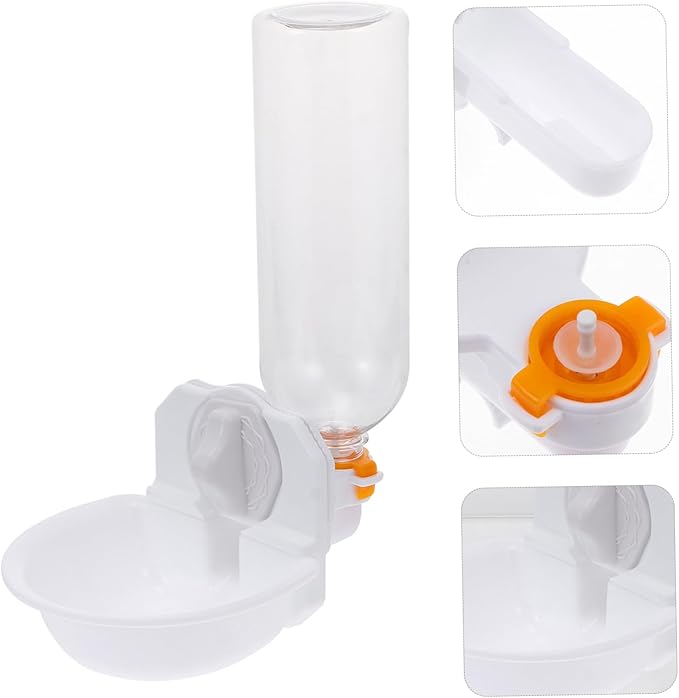 Sosoport Automatic Pet Water Dispenser Water Drinking Bowl for Dogs and Cats Convenient and Practical Pet Feeder Easy to Install Suitable for Cages and Outdoor Use