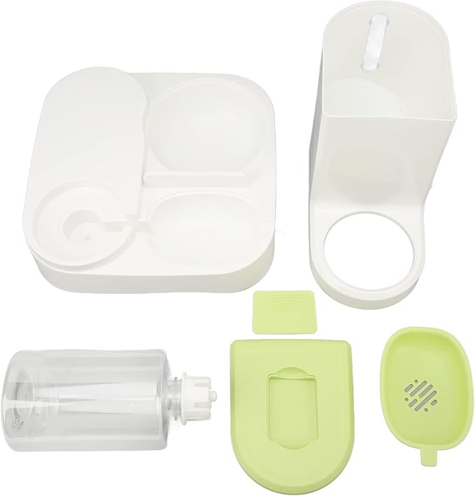 2.2 Liters Automatic Pet Feeder, 2 in 1 Food Feeder and Drinker Set, Gravity Feeding Supplies for Small Dog Pets Puppy Kitten Rabbit Bunny, No Stuck Grain, Lasts for About 7 Days