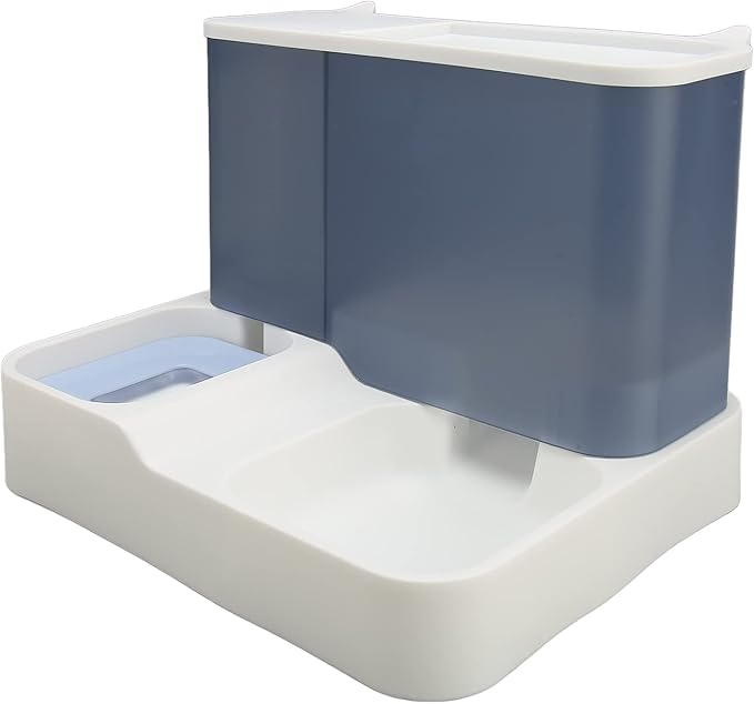 Automatic Cat Feeder Simple Clear Large Capacity 2 in 1 Pet Food Feeder and Water Dispenser for Cats Dogs Blue Professional Accessories for Use