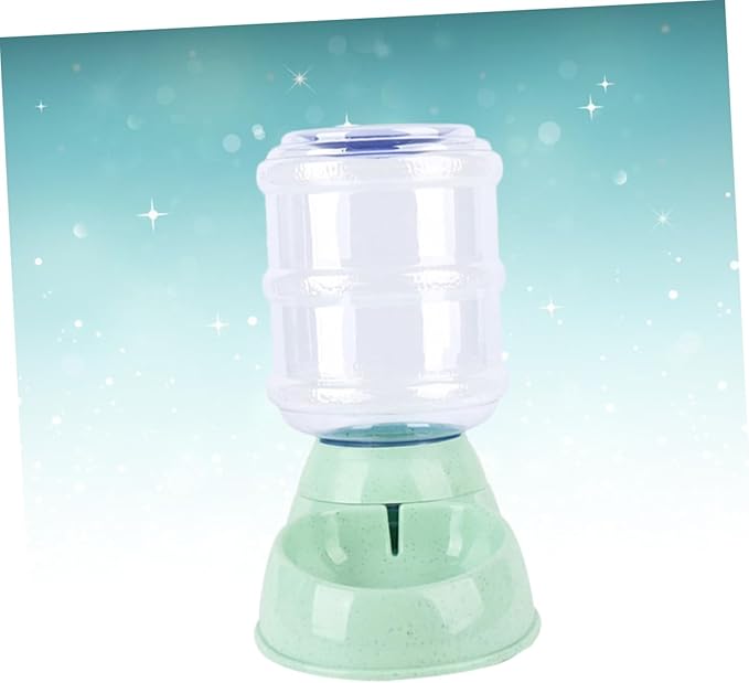 Kisangel Pet Water Feeder Automatic Dispenser for Cats and Dogs Removable Bowl Easy to Safe Material for Indoor Use Green