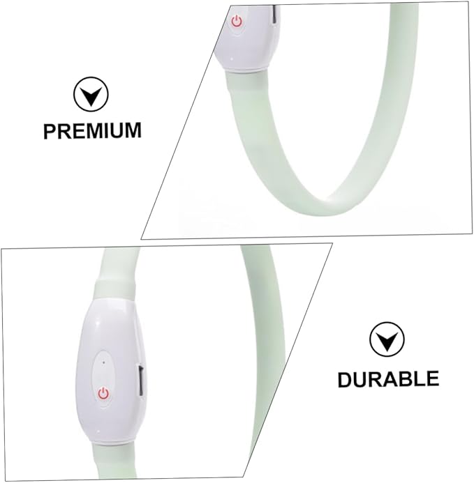 USB Rechargeable LED Pet Dog Collar Night Luminous Flashing Safety Light with Durable and Multifunctional Glowing Collar for Safe Nighttime Walks