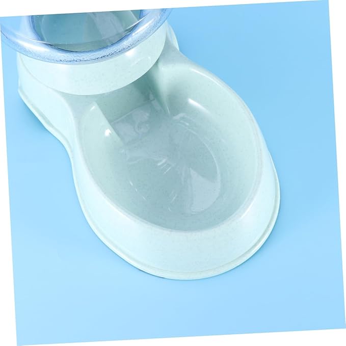 Toyvian 3.8L Automatic PET Food and Water Dispenser Dog Cat Feeder Automatic Feeding System PET Supplies for Cats and Dogs Green Plastic Bowl