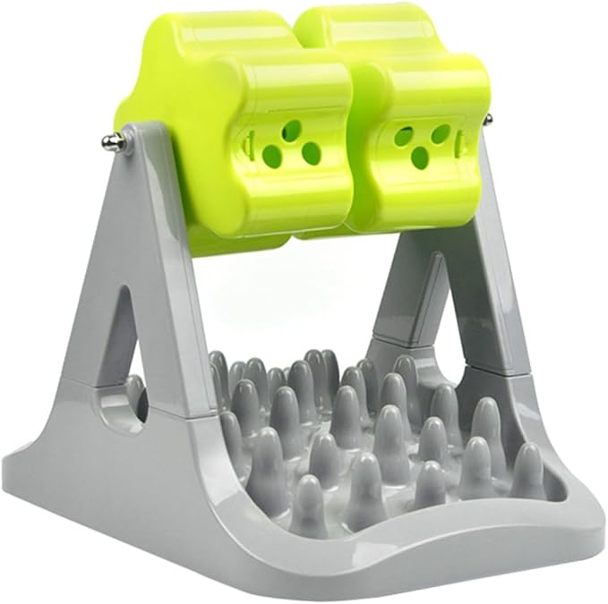 SUPVOX 1piece Automatic Rotatable Pet Dog Food Feeder Slow Compact for Dogs and Puppies Easy Clean Bowl for Training and Reducing Mess