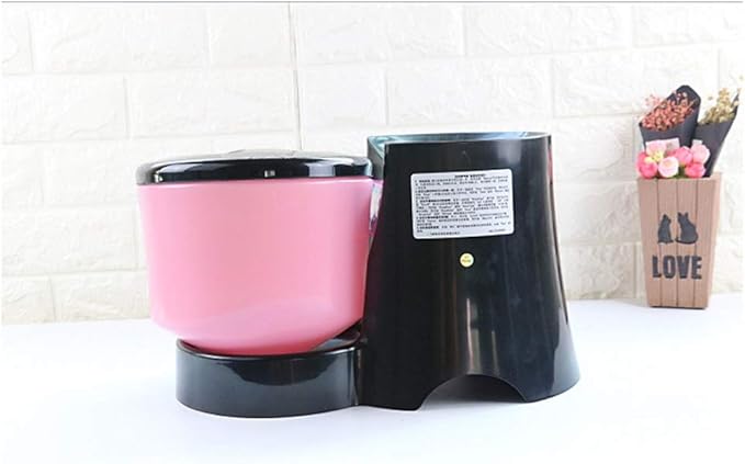 Pink pet cat and Dog Timing quantitative Intelligent Feeder Automatic Feeder 4 Meals can be Recorded Bowl Food Dispenser Large Capacity