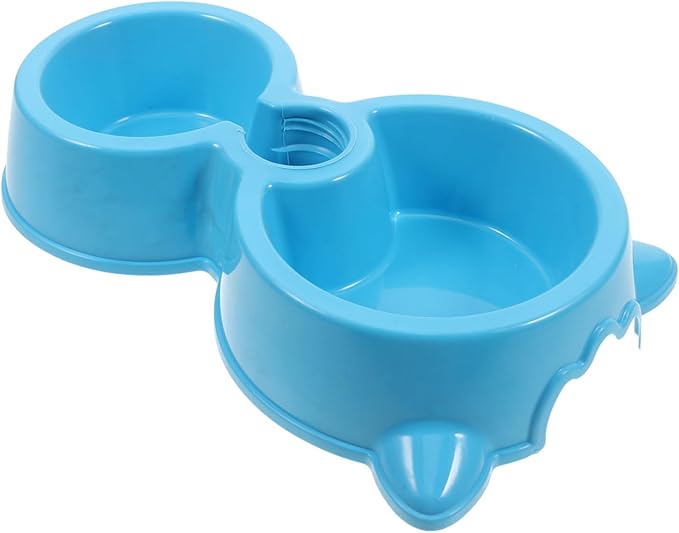 Automatic Water Bottle Dog Bowl Double Bowls Pet Feeder Slow Feeder for Dogs