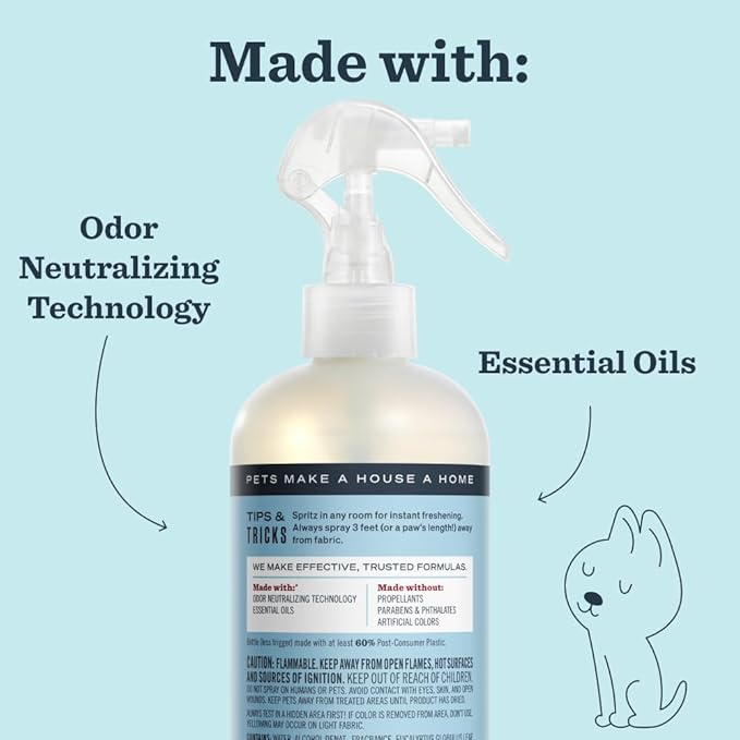 MRS. MEYER'S CLEAN DAY Pet Odor Neutralizer, Coconut Leaf Scent, 12oz
