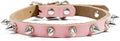 Fashion Bullet Puppy Dog Collar Leashes Dog Cat Collar Necklace Accessories for Small Chihuahua Yorkie Dogs 13 Pink S