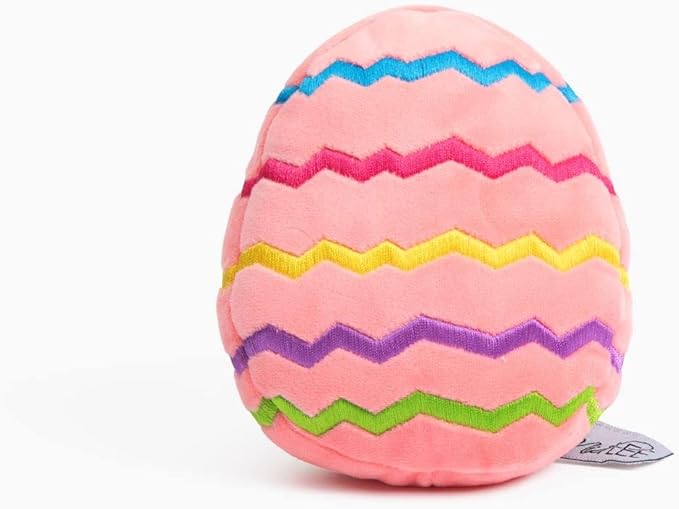 Midlee Easter Egg Plush Dog Toy - Pink (Small)