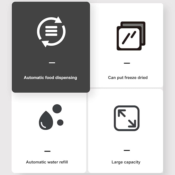 1.5L Water and 2.2lbs Food Dispenser, Activated, Clear Indicator, for Pet Health and Freshness, Ideal for Busy Pet Owners