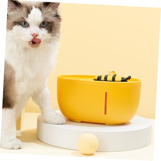 Sosoport Automatic Pet Water Dispenser Capacity Cat Dog Water Bowl Circulating Filtration System for Home Use