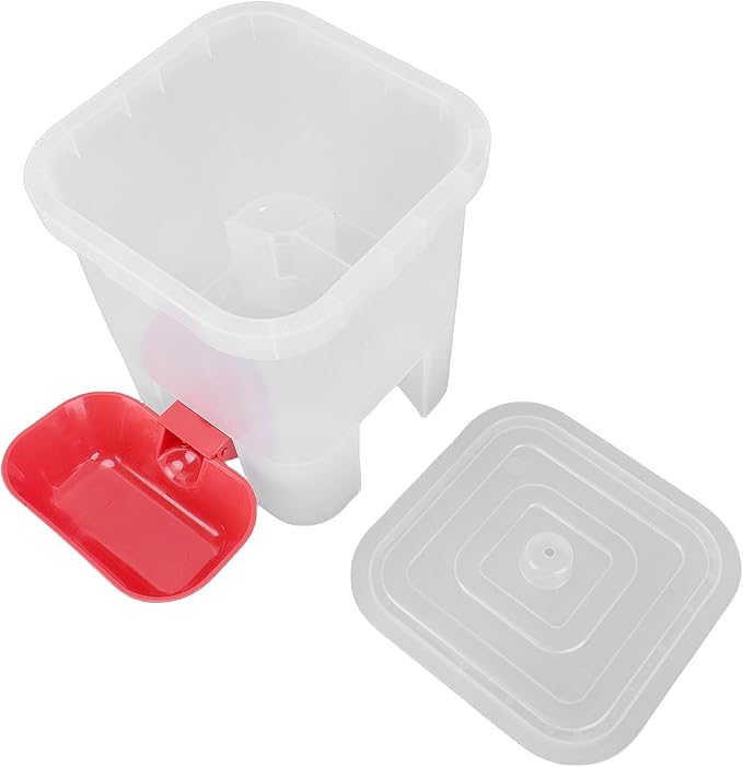 Zerodis Pet Water Dispenser Automatic Feeders Cat Water Feeder Large Capacity Freestanding Dog Drinking Container with Cover for Small Medium Pet Dog 7.09x7.09x8.27in Dispenser