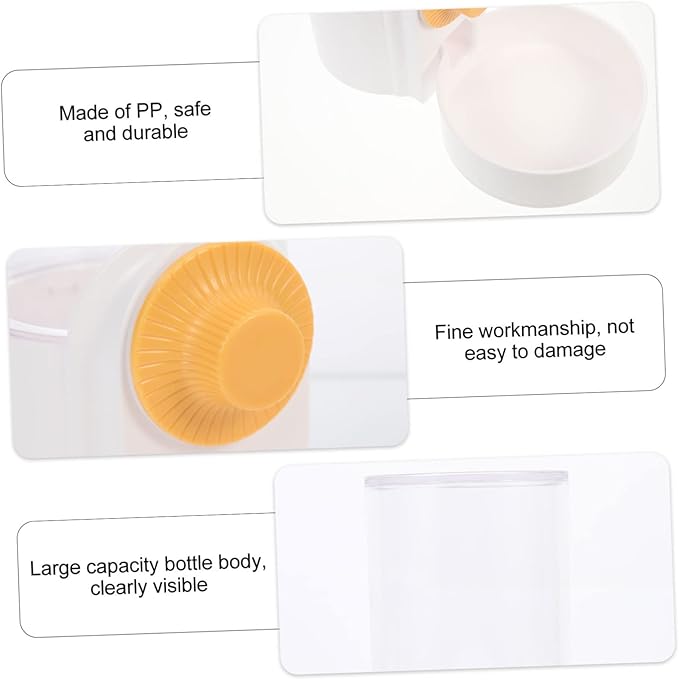 Yardwe Hanging Pet Feeder Wear-Resistant Automatic Food and Water Dispenser for Dogs and Cats Space-Saving Design for Pet Cages and Homes