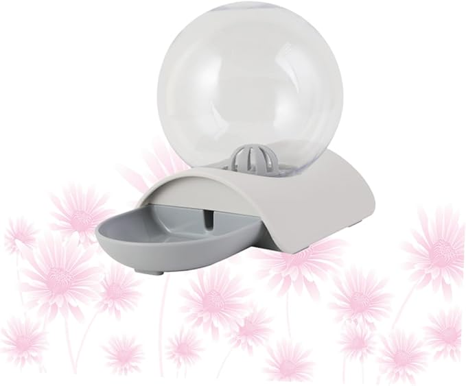 GANAZONO Pet Automatic Water Dispenser Pet Water Feeder and Bowl for Cats Dogs Grey Smooth Unique Design Safe Engineering Easy to
