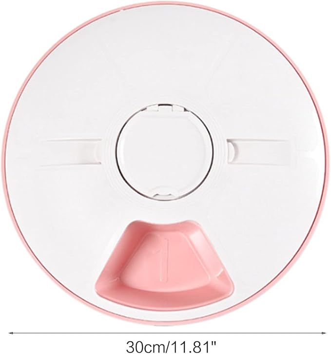 Automatic for Cat Feeder Dry Food Meal Control Small Pets Dry/Wet Food Dispenser Automatic 6 Grids