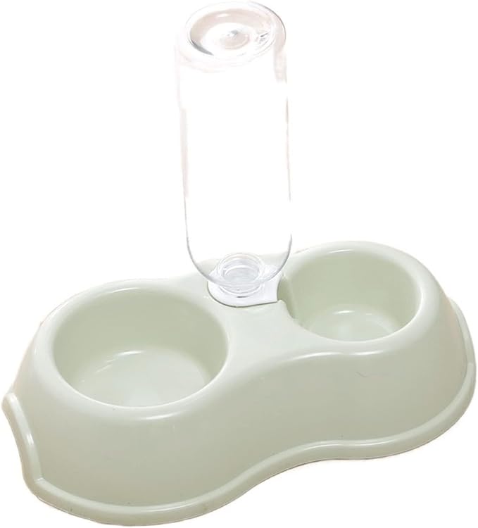 Automatic Pet Feeder & Water Dispenser, Cat Food & Dog Bowl Set, Non-Slip (Purple)