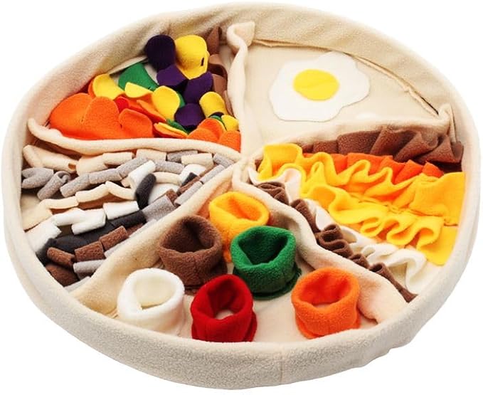 Interactive Pizza-Shaped Snuffle Mat for Pets – Puzzle Training & Stress Relief, Pet Feeding & Sniffing Toy, Ideal for Mental Stimulation