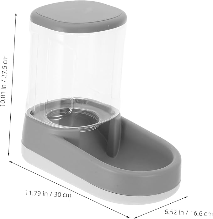 Automatic Pet Feeder and Water Dispenser Capacity Dog and Cat Food Storage with Portions and Minimal Noise Operation for Healthy Eating Habits
