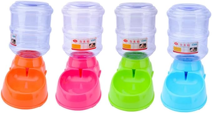 Automatic Pet Feeder and Water Dispenser Capacity Food Bowl and Drinking Water Basin for Dogs and Cats Easy to Design Non-Slip Base for Busy Pet Owners