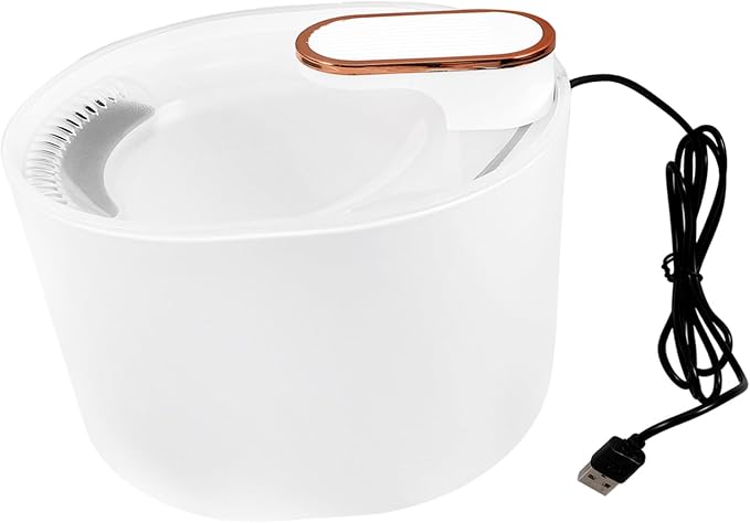 1set Automatic Cat Dog Water Fountain Dispenser Electric Pet Waterer Quiet and Led Low Water Indicator Material for