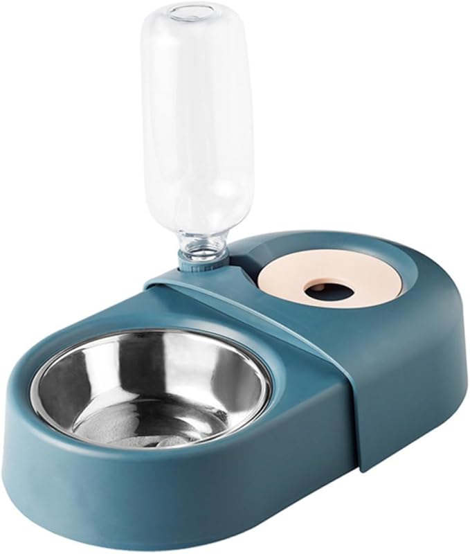 BESPORTBLE Pet Feeder and Water Dispenser for Dogs and Cats Automatic Food Bowl Tip Design Easy to Clean for Home Decoration Smooth