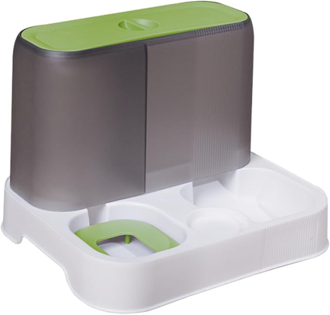 Automatic Cat Feeder, Cat Auto Feeder Dog Feeders, Cat Feeder Automatic, Automatic Dog Food Dispenser, Large Capacity Water Dispenser, Pet Food Dispenser, Food Bowl Pet Supplies (Green)