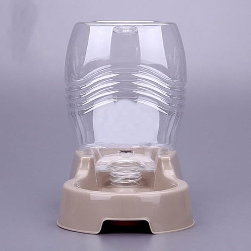 30OZ Pet Water Dispenser Plastic Automatic Refill Dog Drinking Fountain Cat Water Feeder Transparent Bottle for Home Use 8.46 * 6.69 * 4.72in