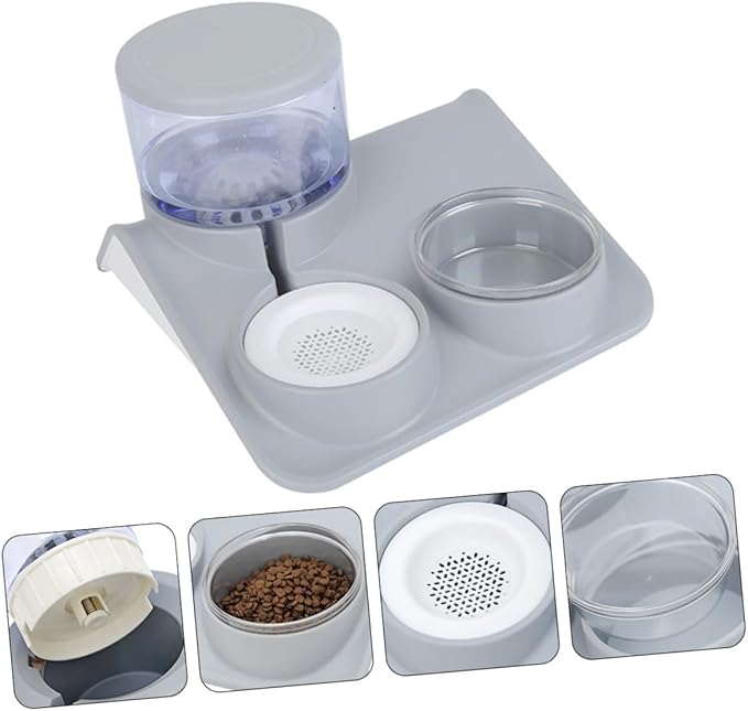 SUPVOX Automatic Pet Water Fountain Cat Dog Feeder Bowl Dual-use Pet Bowl Raised Safe