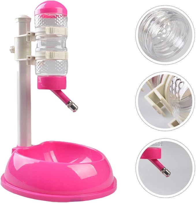 balacoo 1pc Automatic Pet Water Dispenser and Food Feeder Pet Supplies Water Bottle and Roller Nozzle for Dogs and Cats Easy to Use and Design