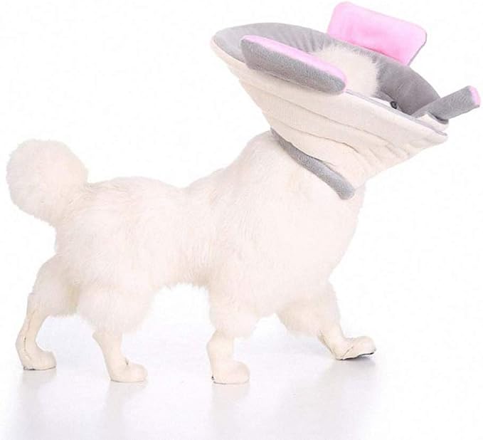 Lakke Flower Colorful Pet Dog Necklace Collar Various Pattern Shape Puppy Playing Collars for Small Dog Grey M