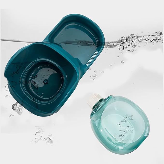 2 X 3.8 L Automatic Cat Water Fountain Pet Dog Food Feeder Drinking Feeding Bowl Puppy Food Dispenser Drinker for Dogs Cats