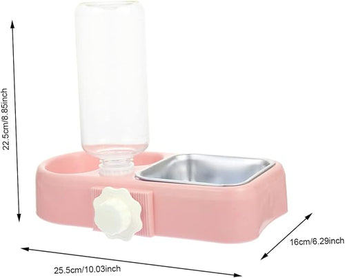1set Detachable Hanging Cat Feeder and Dog Bowl Automatic Water Dispenser for Cats and Dogs Space-Saving Design Multi-Functional Pet Bowl