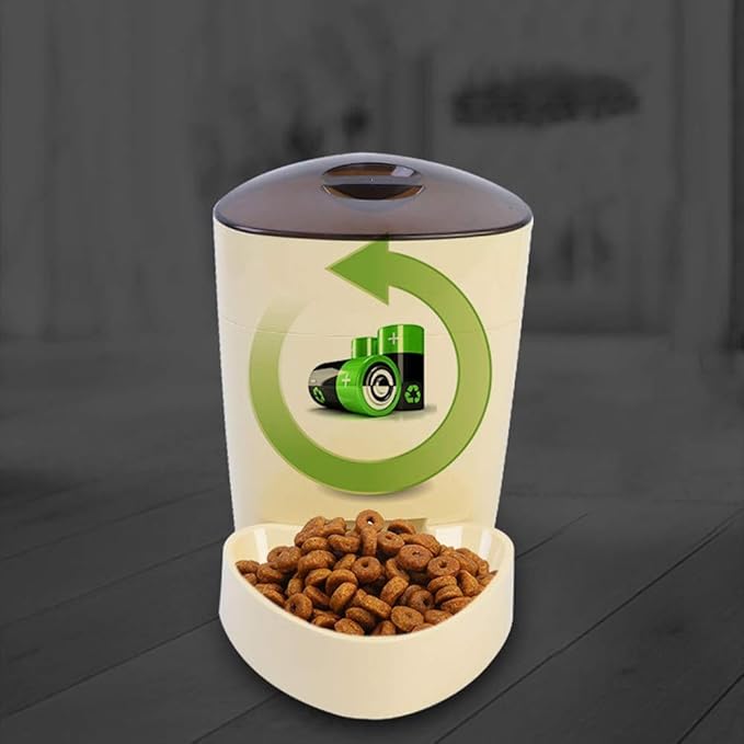 Black Remote Mobile Phone Control pet Dog cat Intelligent Automatic Feeder 4L Large Capacity Feeding Machine Bowl Timing quantitative Dual Power Supply