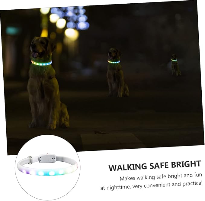 USB Rechargeable Dog Collar Night Safety Led Pet Collar for Dogs and Design for Evening Walks and Outdoor Adventures