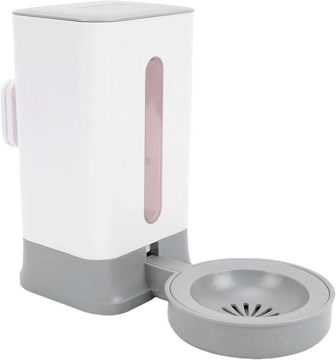 Pssopp Hanging Cage Automatic Pet Waterer, 1.5L Cage Water Bottle Pet Water Container for Dogs Cats Bunny Indoor (Grey)