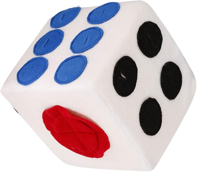 UPKOCH Dog Plush Dice for Dogs Sniffing Training Enrichment Durable Pet Playmate for Puppies