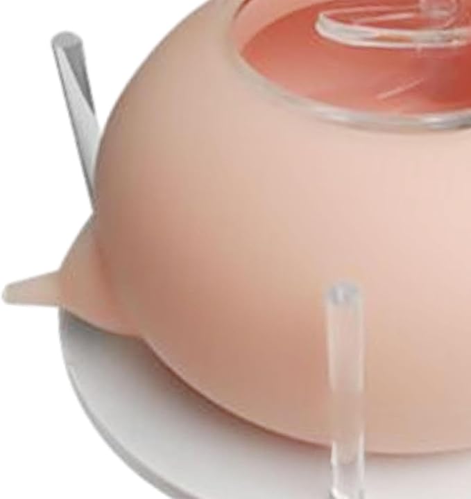 Nursing Station, Pet Feeding Device, Device Whelping, Acrylic Portable Puppy Kitten Dogs Pet Feeder for Kitten Doggie, Pink