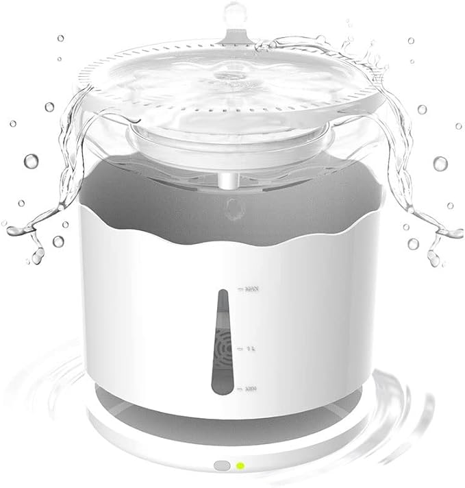 Liusj JUnst Pet cat Water Dispenser Universal Petal Waterer for Cats and Dogs Automatic Circulation Silent Waterer,for Small and Medium Sized Pets