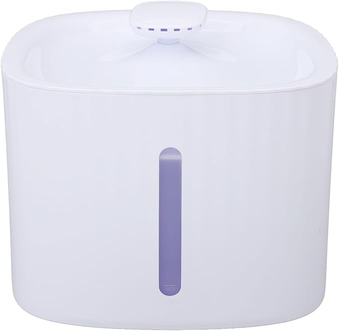 Pet Water Dispenser, Large Capacity Transparent Look Automatic Adjustment Cat Waterer, Automatic Dog Water Bowl Dispenser for Small Medium Pet