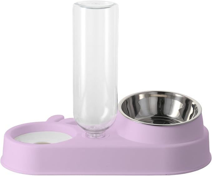 2 in 1 Dogs Feeders Automatic Cats Food Water Bowl Waterer Double Large Capacity Double Bowl Pet Supplies Pet and Water Dispenser Set