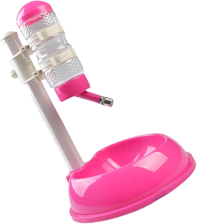 Automatic Pet Feeder Water Dispenser Dual Bowl for Dogs Cats Non-Slip Base Durable Material for Home Use