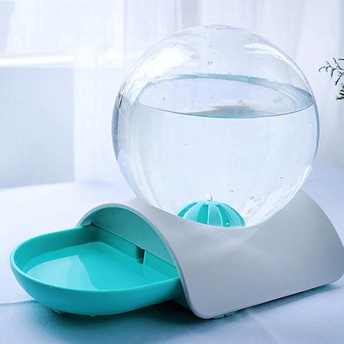 Pet Bowls Pet Automatic Feeder Dog Cat Drinking Bowl for Dog Water Drinking Cat Feeding Large Capacity Dispenser Cat Dog Green