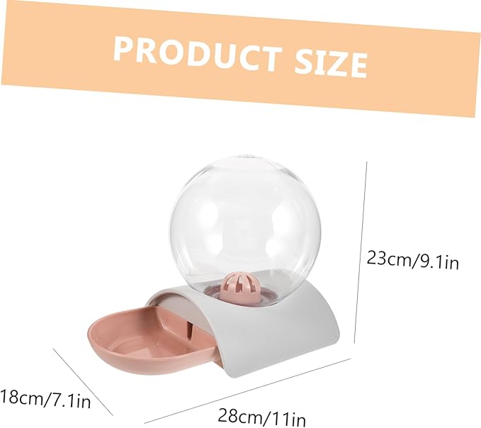 Large Capacity Pet Water Bowl Dispenser Auto Dog Cat Waterer Bubble Easy to Pet Supplies