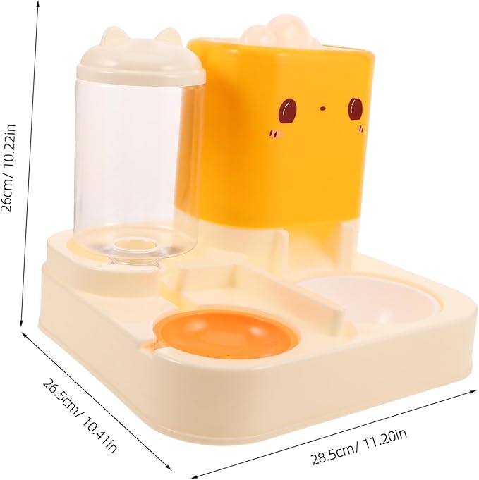 Kisangel Automatic Water Dispenser Double Bowls Feeder for Cats Dogs Pet Water Supply Raised Cat Bowl Food Dispenser