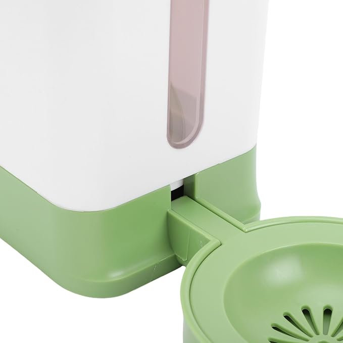 Pssopp Hanging Cage Automatic Pet Waterer, 1.5L Cage Water Bottle Pet Water Container for Dogs Cats Bunny Indoor (Green)