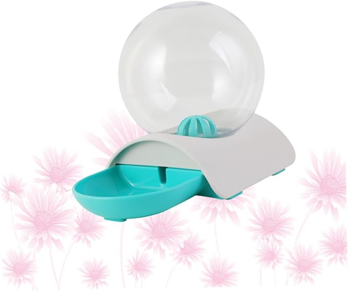 GANAZONO Pet Automatic Water Dispenser Drinking Bowl for Cats and Dogs Safe High-Density Material Smooth Surface Unique Design Blue