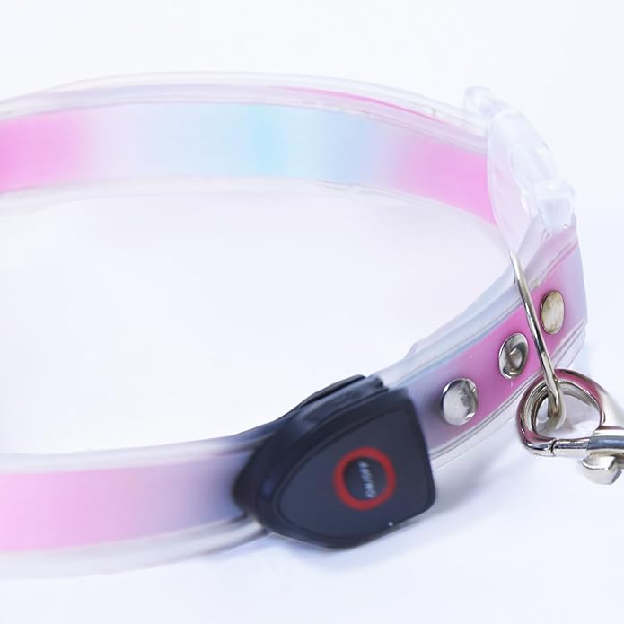 Dog Collar, Waterproof Lighted Safety Collar for Small Medium Large Dogs