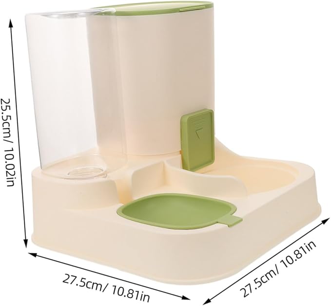 Automatic Pet Food Water Dispenser Large Safe No Spill for Dogs Cats Pet Stores Easy to Clean