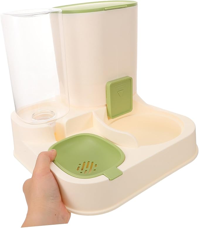 Large Capacity Automatic PET Feeder and Water Dispenser Dry-Wet Separation PET Water Bowl for Dogs and Cats Easy to Clean Filters
