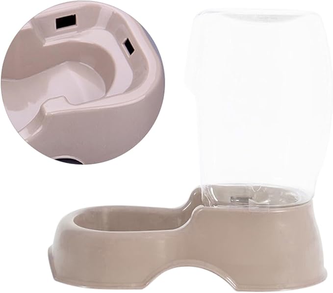 POPETPOP Cat Dog Pet Water Fountain Automatic Water Dispenser Capacity Easy Refill Pet Bottle Feeder Healthy for Puppies Random Color